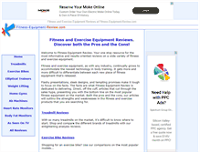Tablet Screenshot of fitness-equipment-review.com